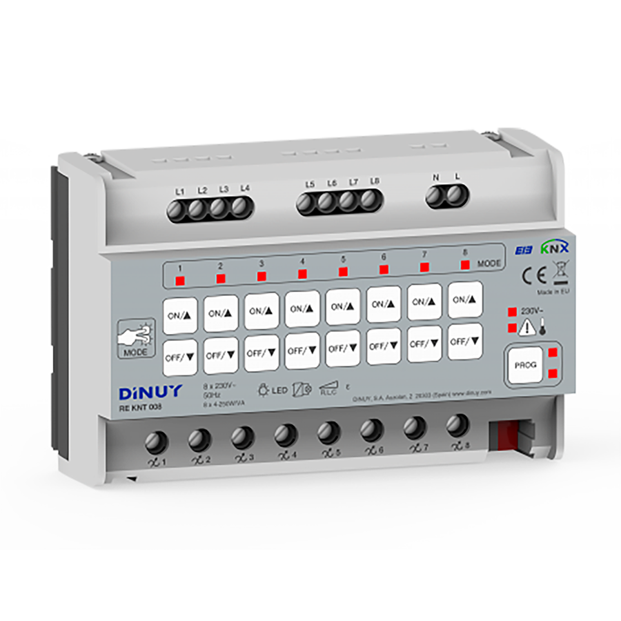 Product of the Month: Dinuy Introduces the 8-Channel RLC+LED Dimming Actuator